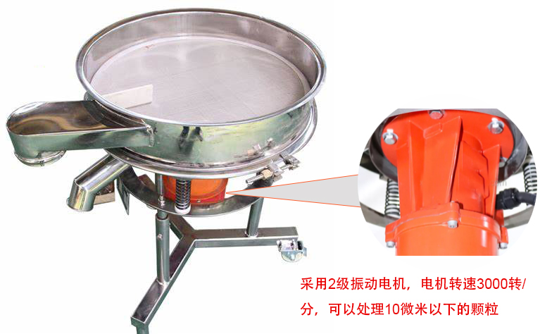 高頻篩特點(diǎn)：框體加高可防止?jié){液往外飛濺；加擋料板可加快排料，提高篩分效率